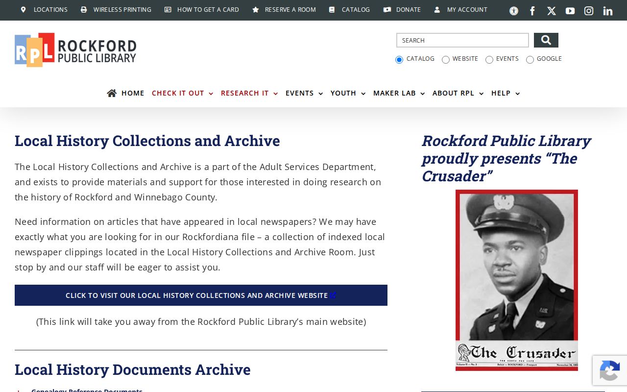 Rockford residents directory local history collections