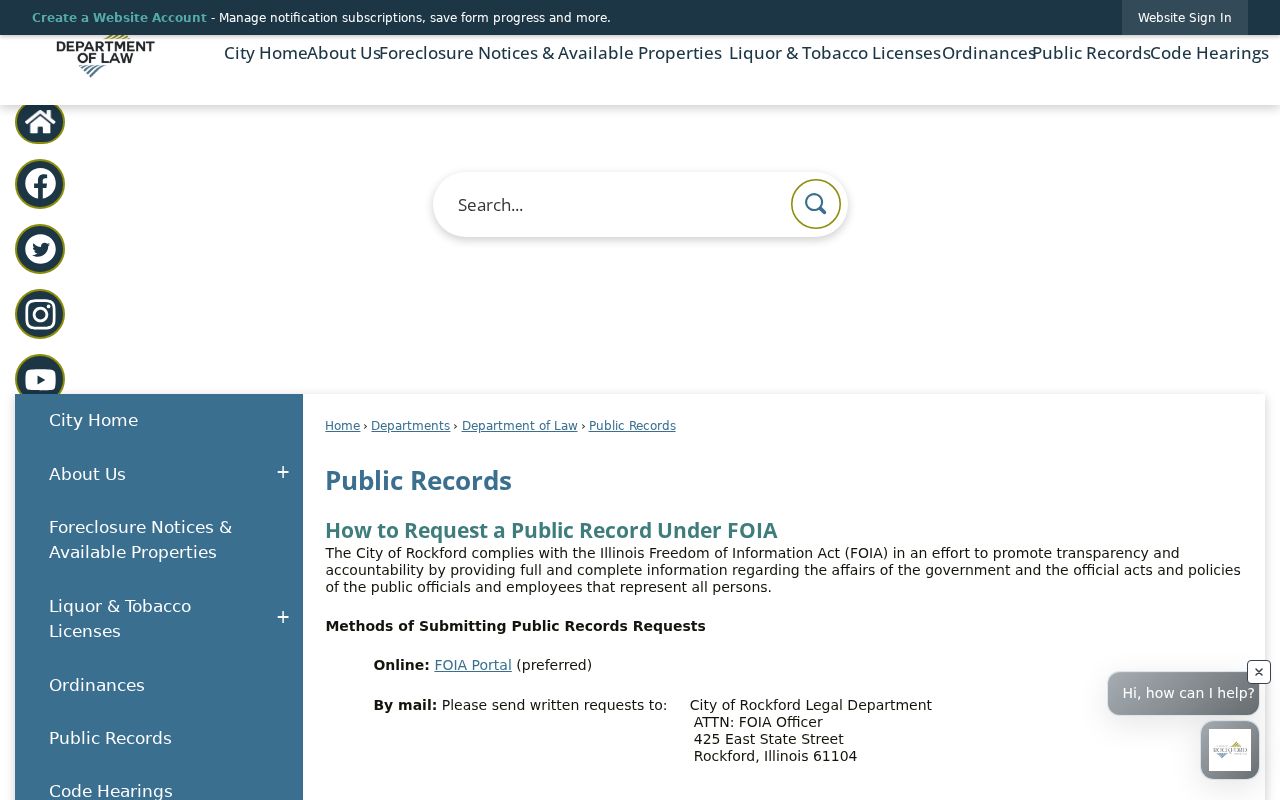 Rockford residents directory public records requests