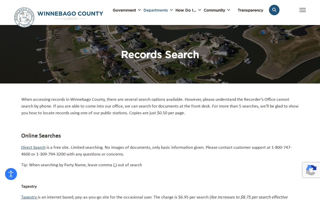 Winnebago County Recorder historical deed search options for Rockford previous residents