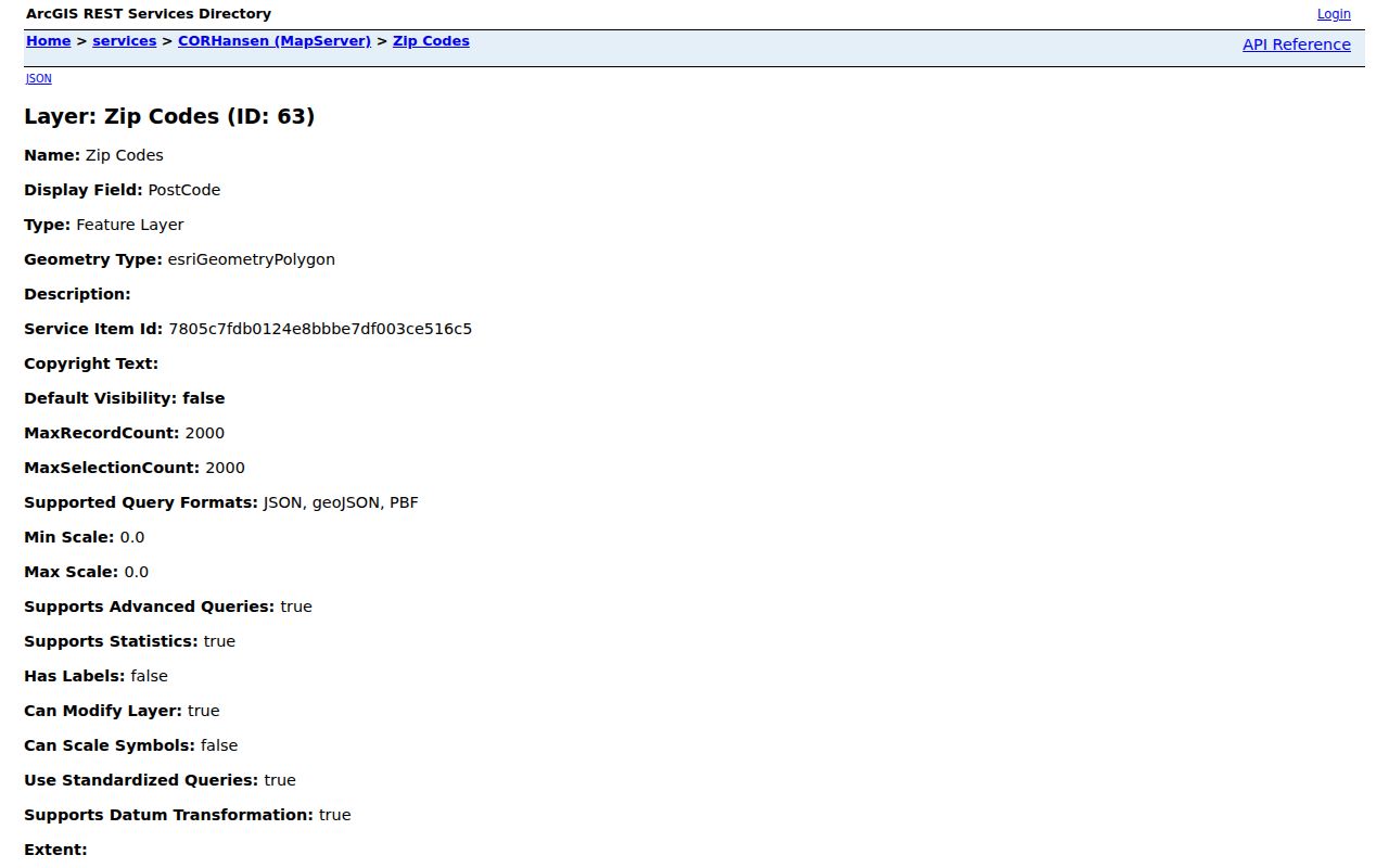 Rockford ZIP code directory official GIS polygon layer